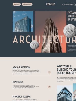 Webbdesign för arkitekt