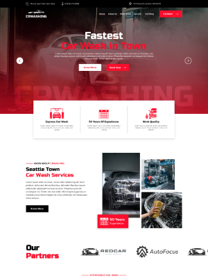 Webbdesign för biltvätt
