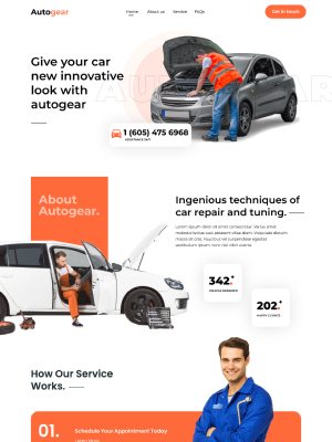 Webbdesign för bilverkstad