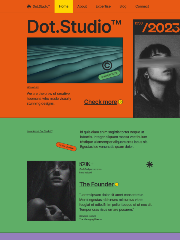 Webbdesign för designbyra