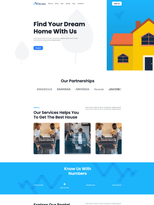 Webbdesign för fastighetsbyrå
