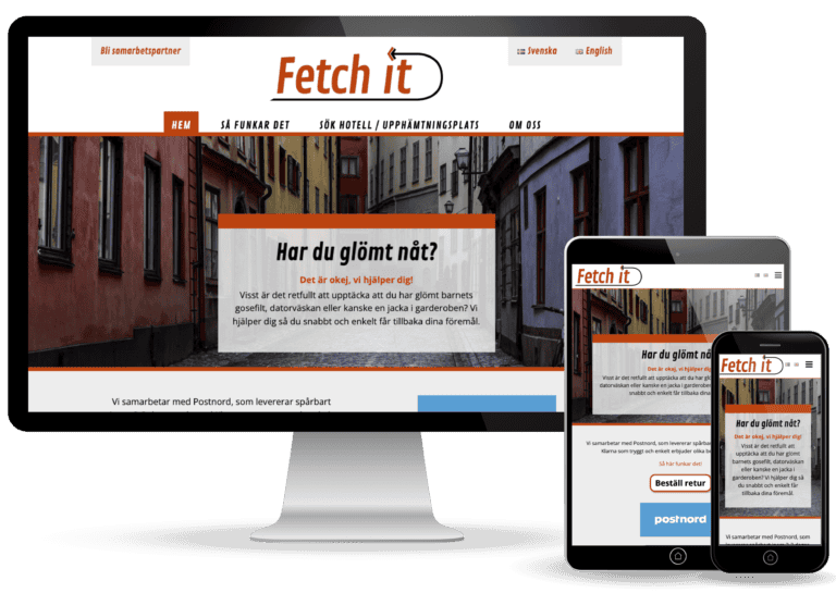 Webbyrån Novitell i Kalmar utvecklade tjänsten Fetchit.