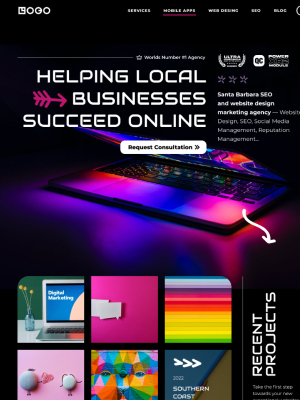 Webbdesign för reklambyra