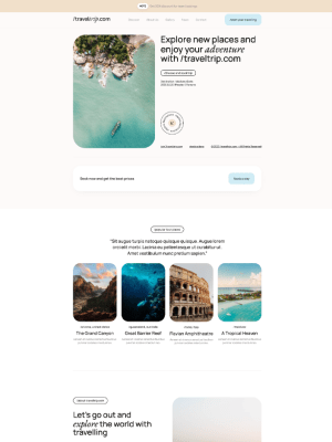 Webbdesign för resebyrå